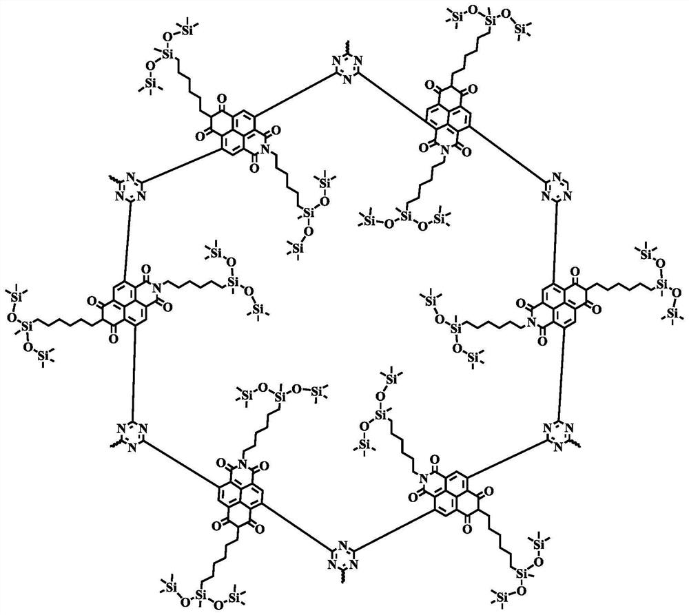 A kind of preparation method of n-type triazine naphthalimide cof conjugated polymer cathode interface layer