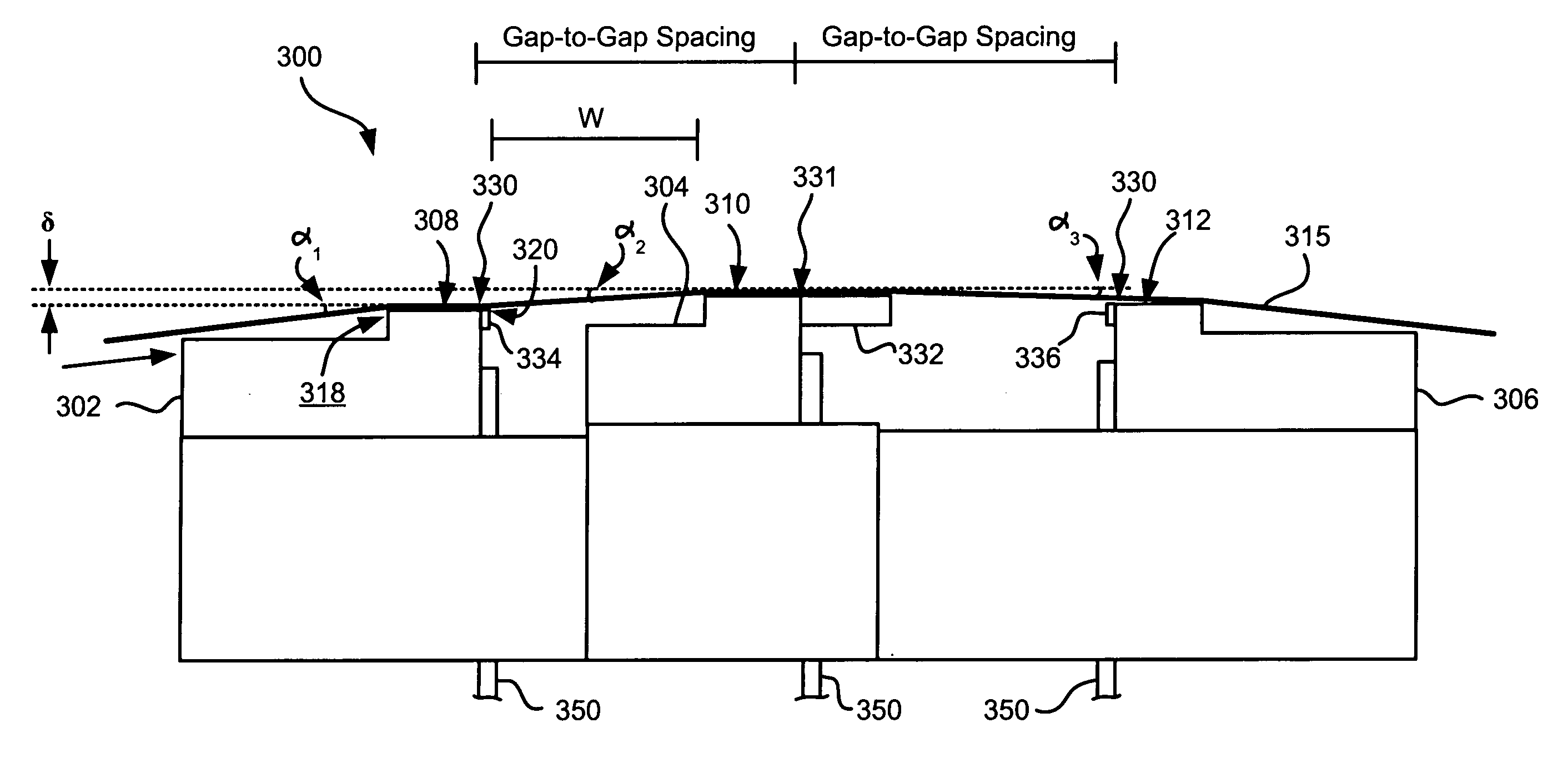 Flat profile tape head