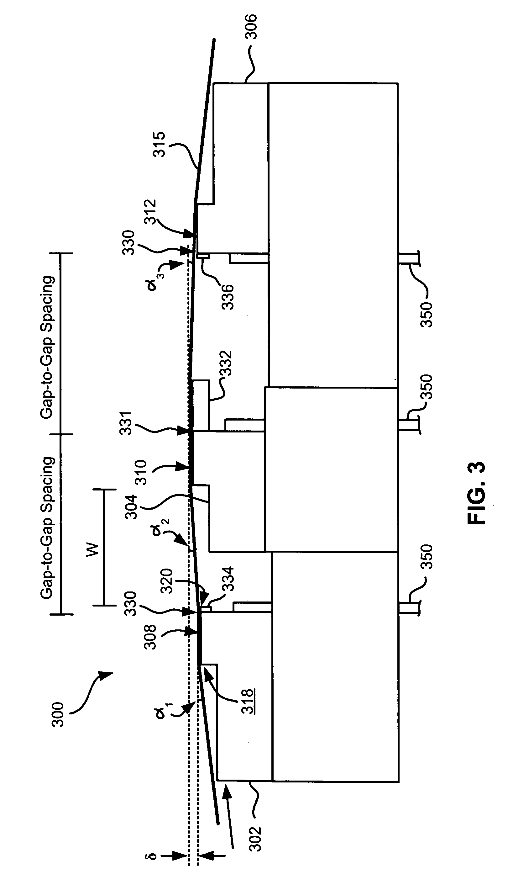 Flat profile tape head