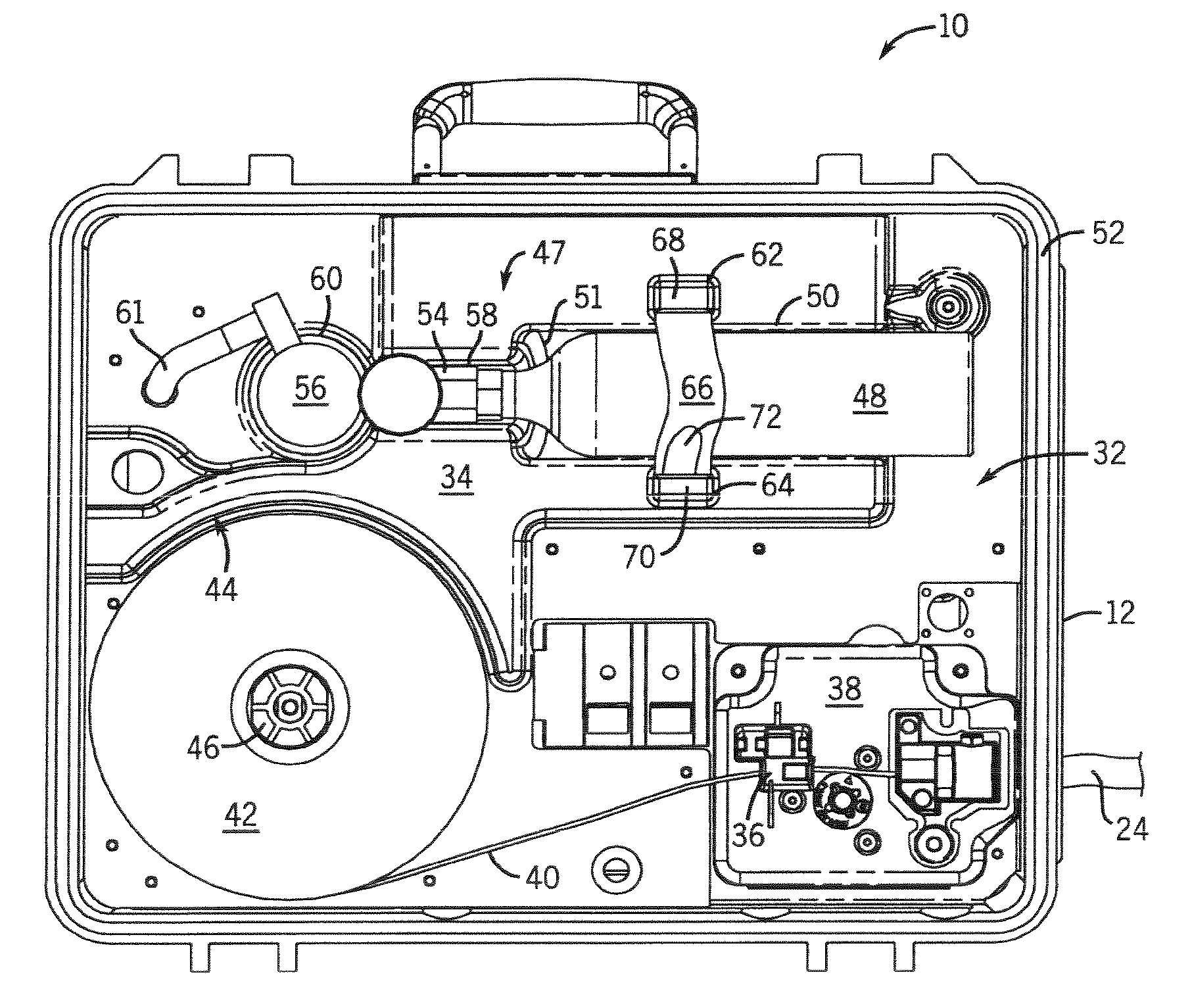 Gas bottle for welding-type devices