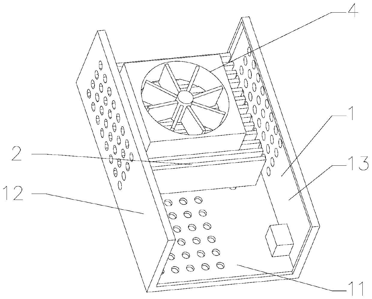 A kind of heat dissipation method for heat dissipation device of communication equipment