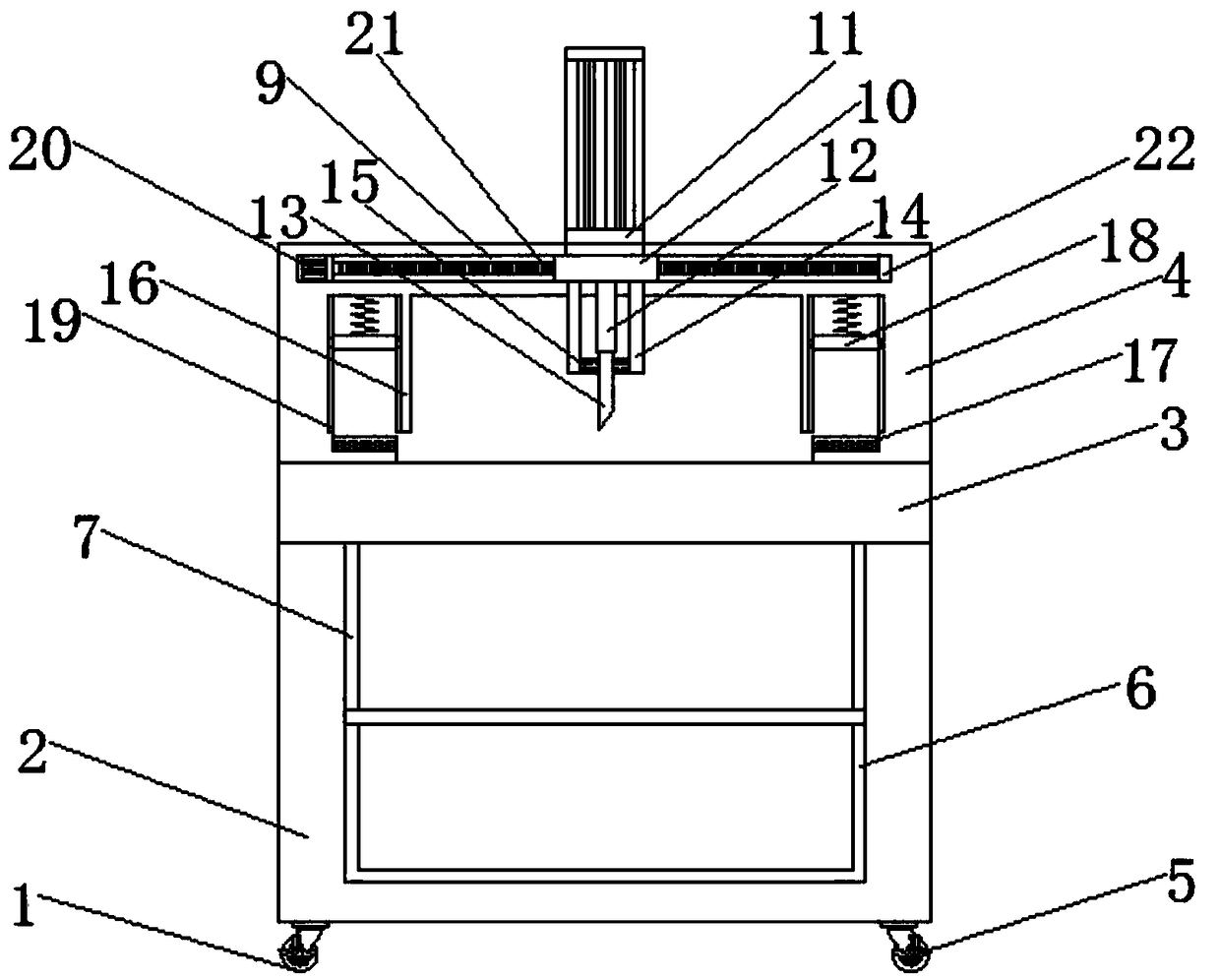 Excess material cutting device specially used for textile equipment