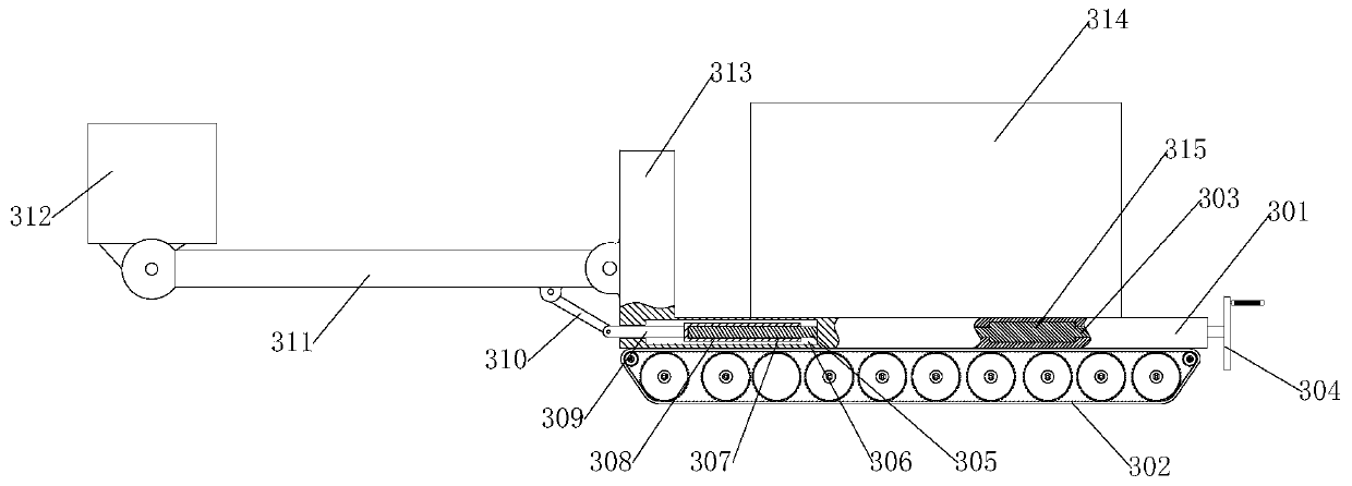 Installation construction method of overhead power transmission line power tower