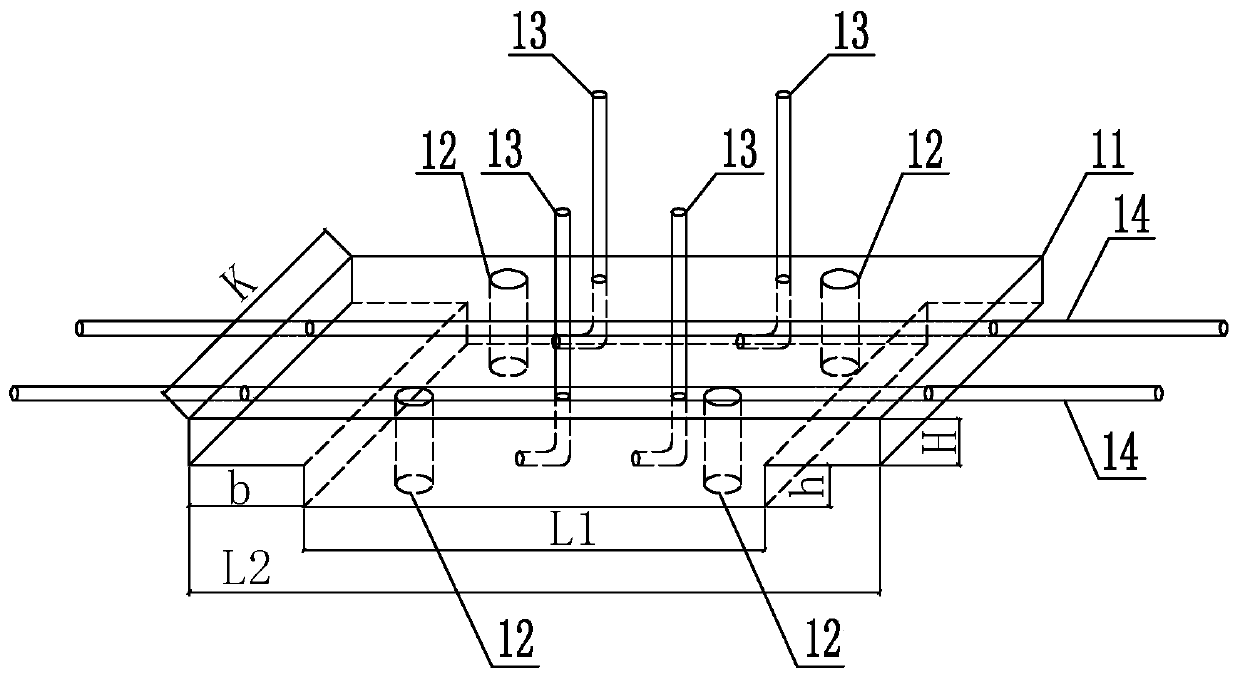 Constructional-column top steel bar embedded structure assembly and method for installation and construction of constructional-column top steel bars