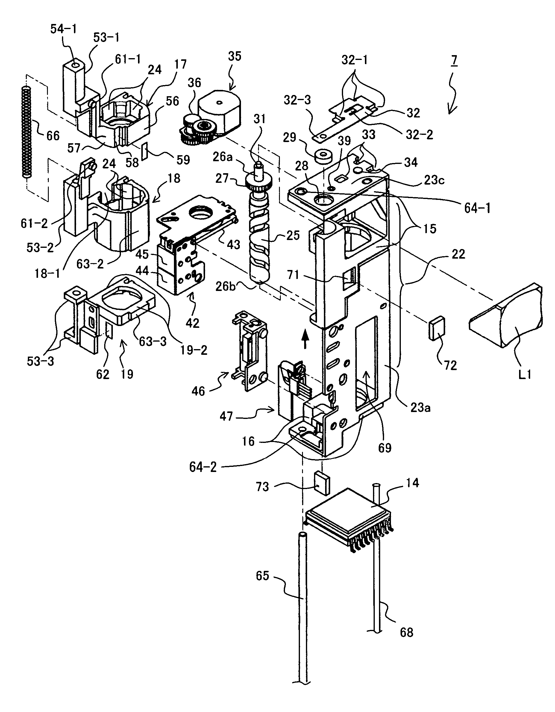 Encoder, lens-implement and digital camera