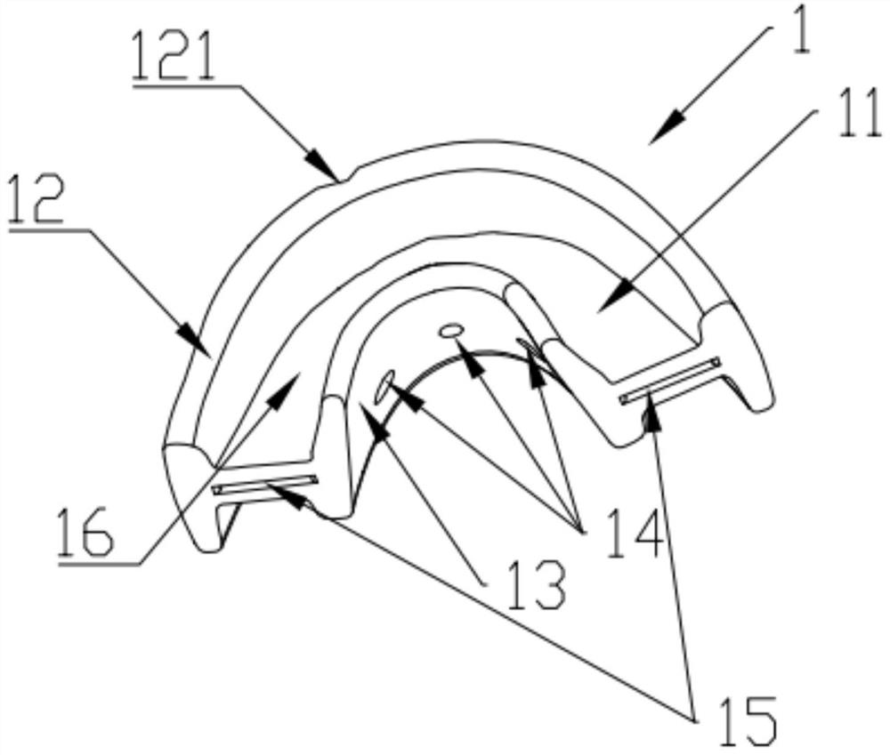 Induction appliance with adjustable rear end, correction set and correction system