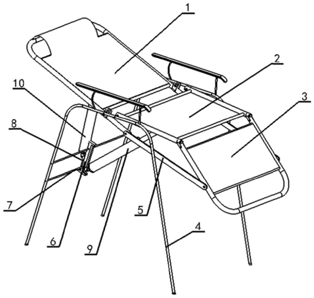 Device for assisting old people in sitting up through gravity center change and use method of device