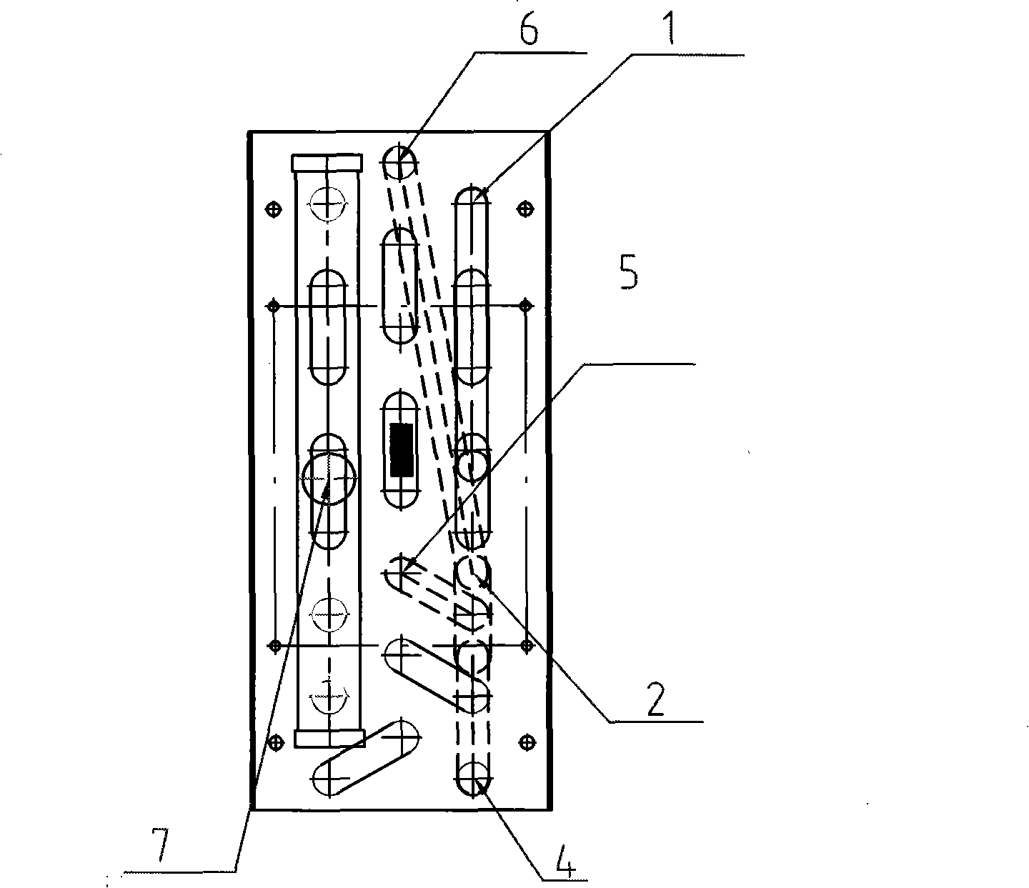 High-efficiency evaporation type fin heat exchanger