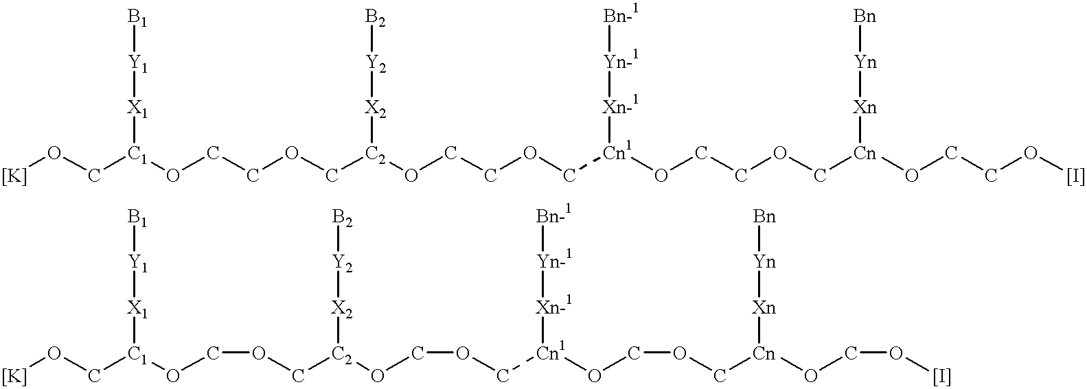 Poly(ether-thioether), poly(ether-sulfoxide) and poly(ether-sulfone) nucleic acids