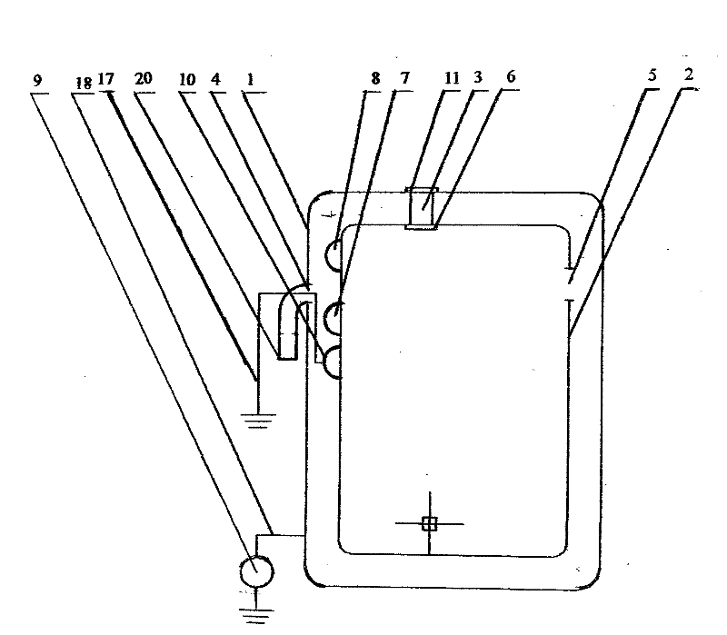 Electromagnetic shielding device for signal line control circuit protector with power surge protector