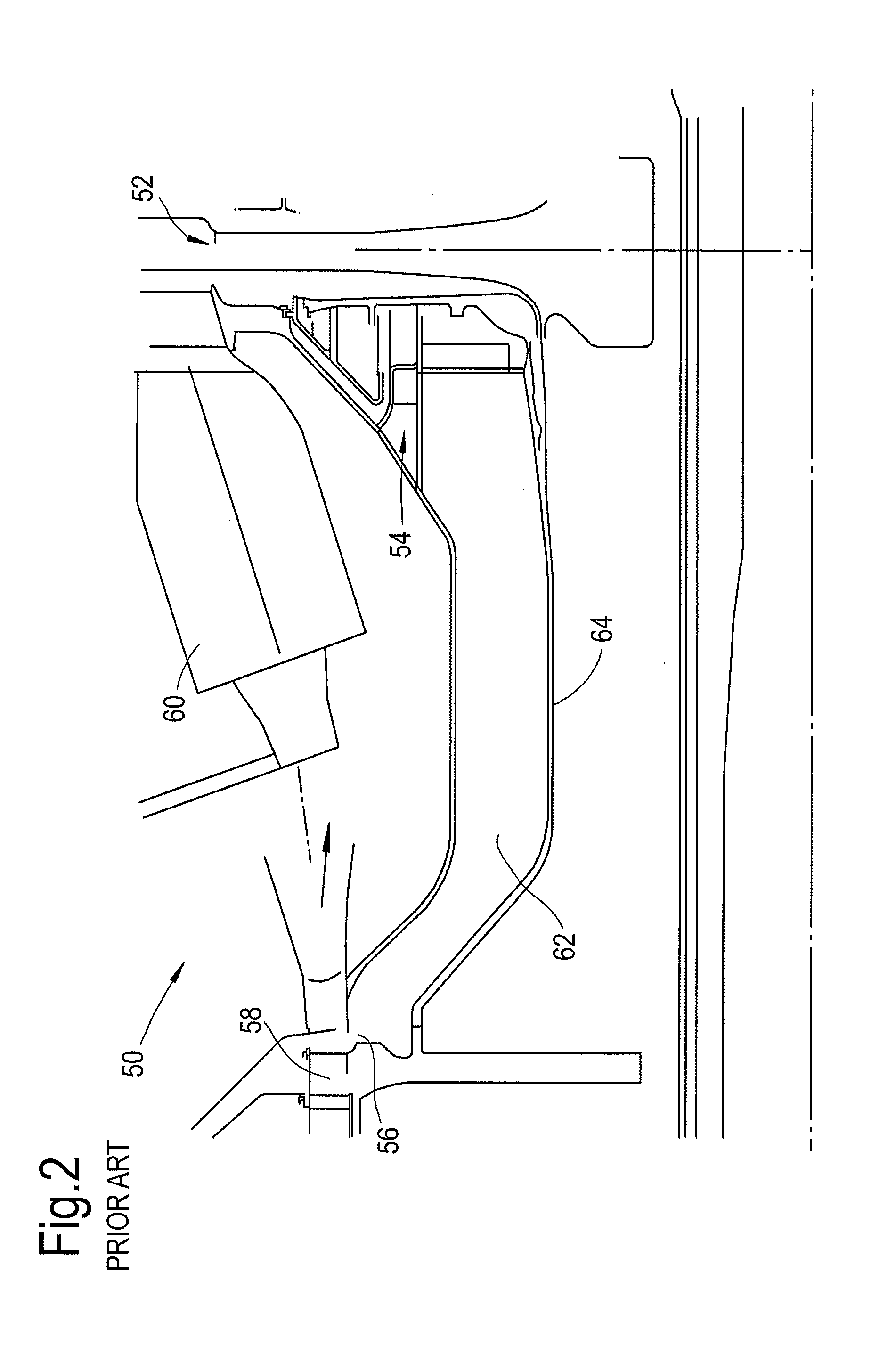 Axial flow machine cooling system