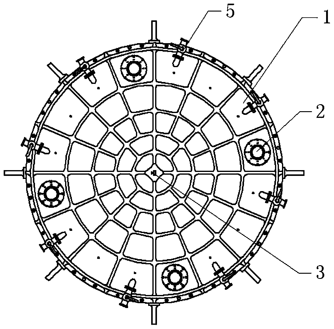 Hood heat shield forming tool for returnable spacecraft