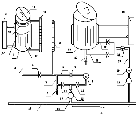 Vegetable oil physical refining device and vegetable oil physical refining method