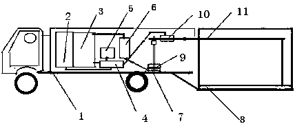 Mobile car-washing system and method without fixed operation place