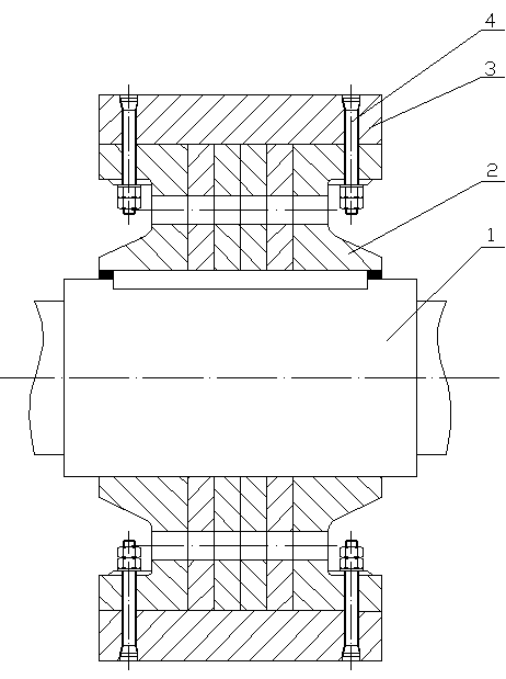 Detachable roller of high pressure roller mill