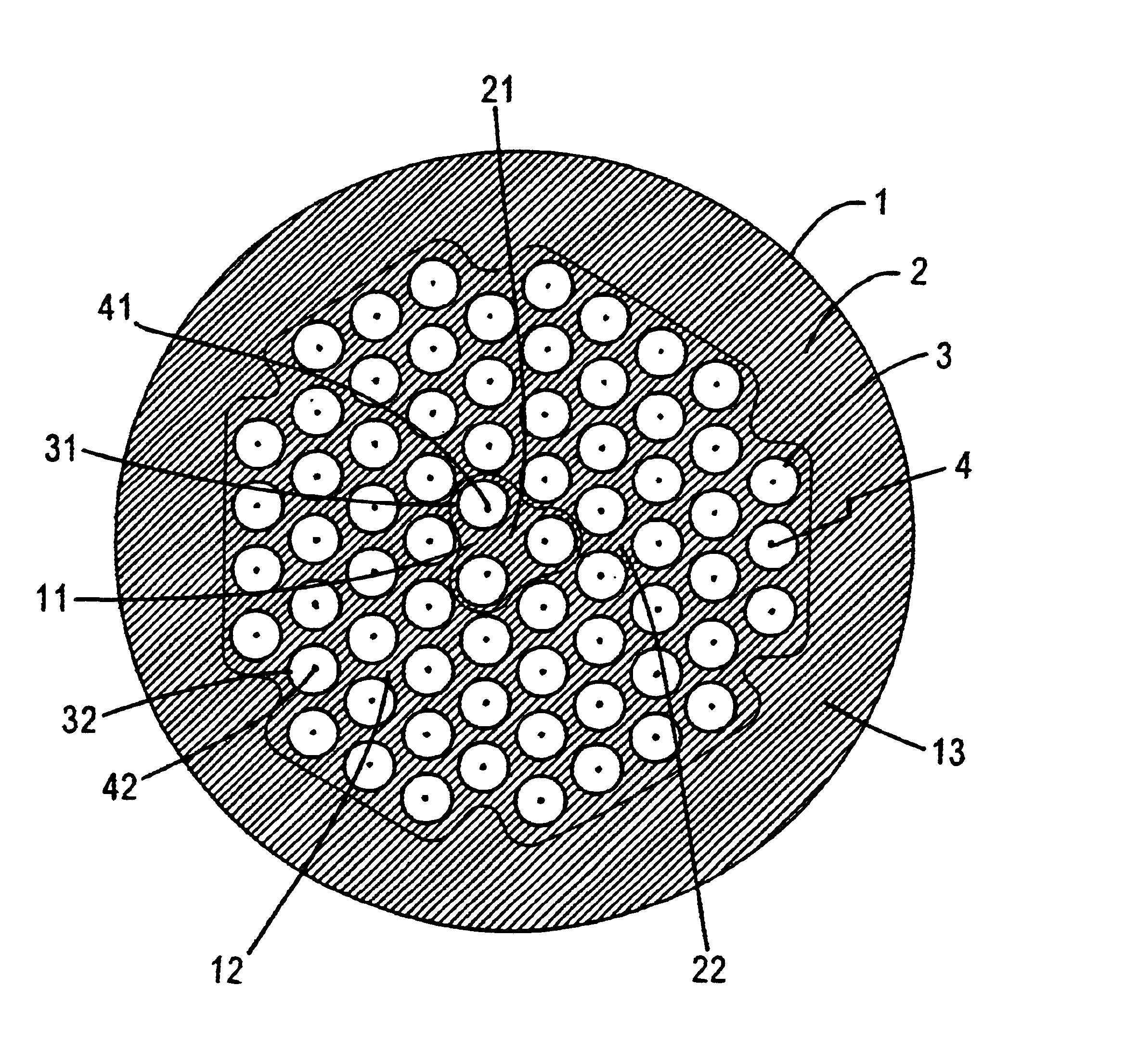 Microstructured optical fiber and method of making