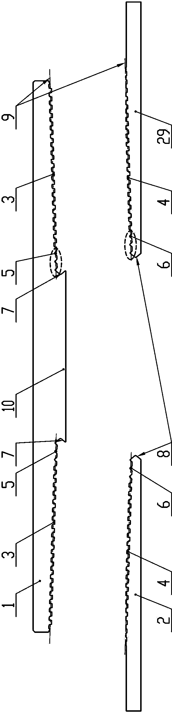 High anti-extrusion special threaded casing connection joint