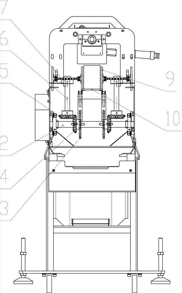 A high-speed split material box conveying device for dried noodles