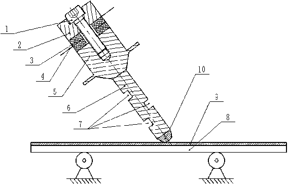 Single-incentive linear ultrasonic motor