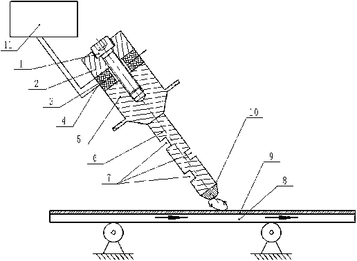 Single-incentive linear ultrasonic motor