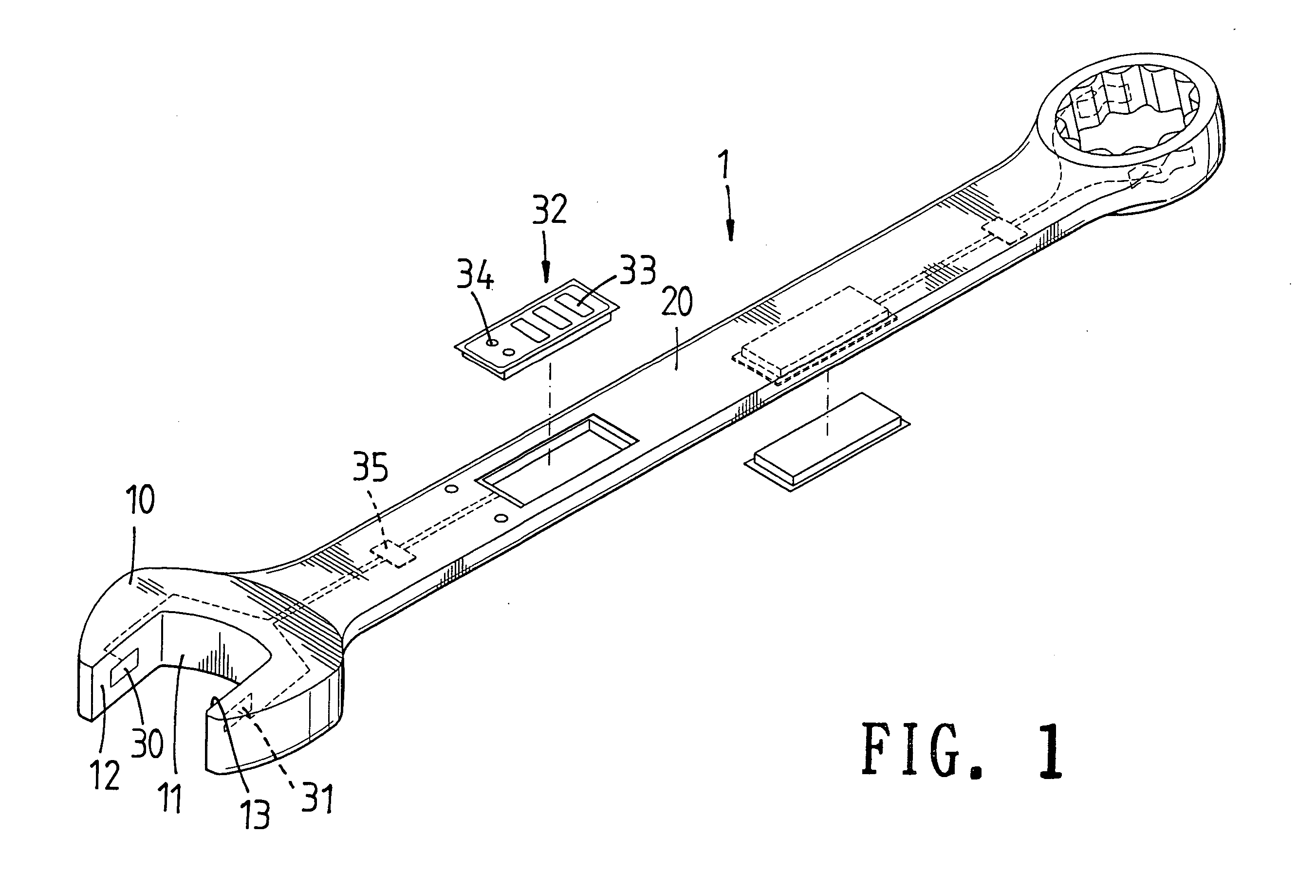 Torque applying tool with display window