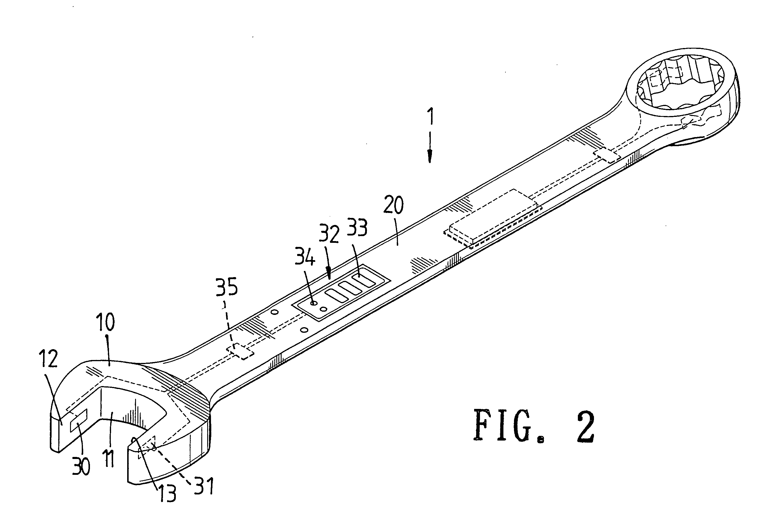 Torque applying tool with display window