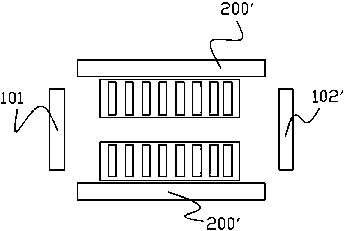 Transverse clamping mechanism capable of reducing BL foreign matter badness