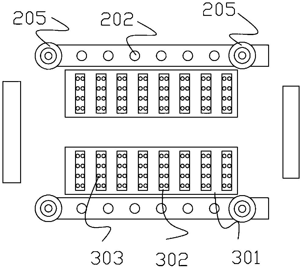 Transverse clamping mechanism capable of reducing BL foreign matter badness