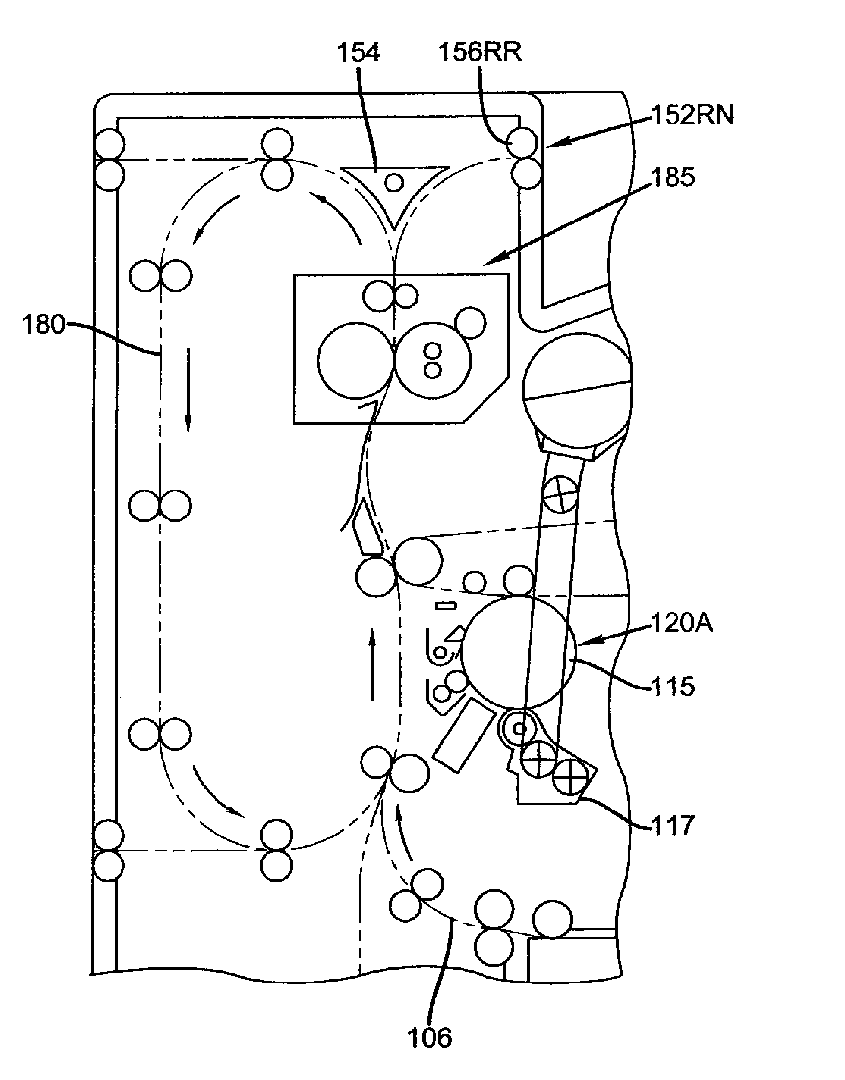 Multipass electrophotographic print engine