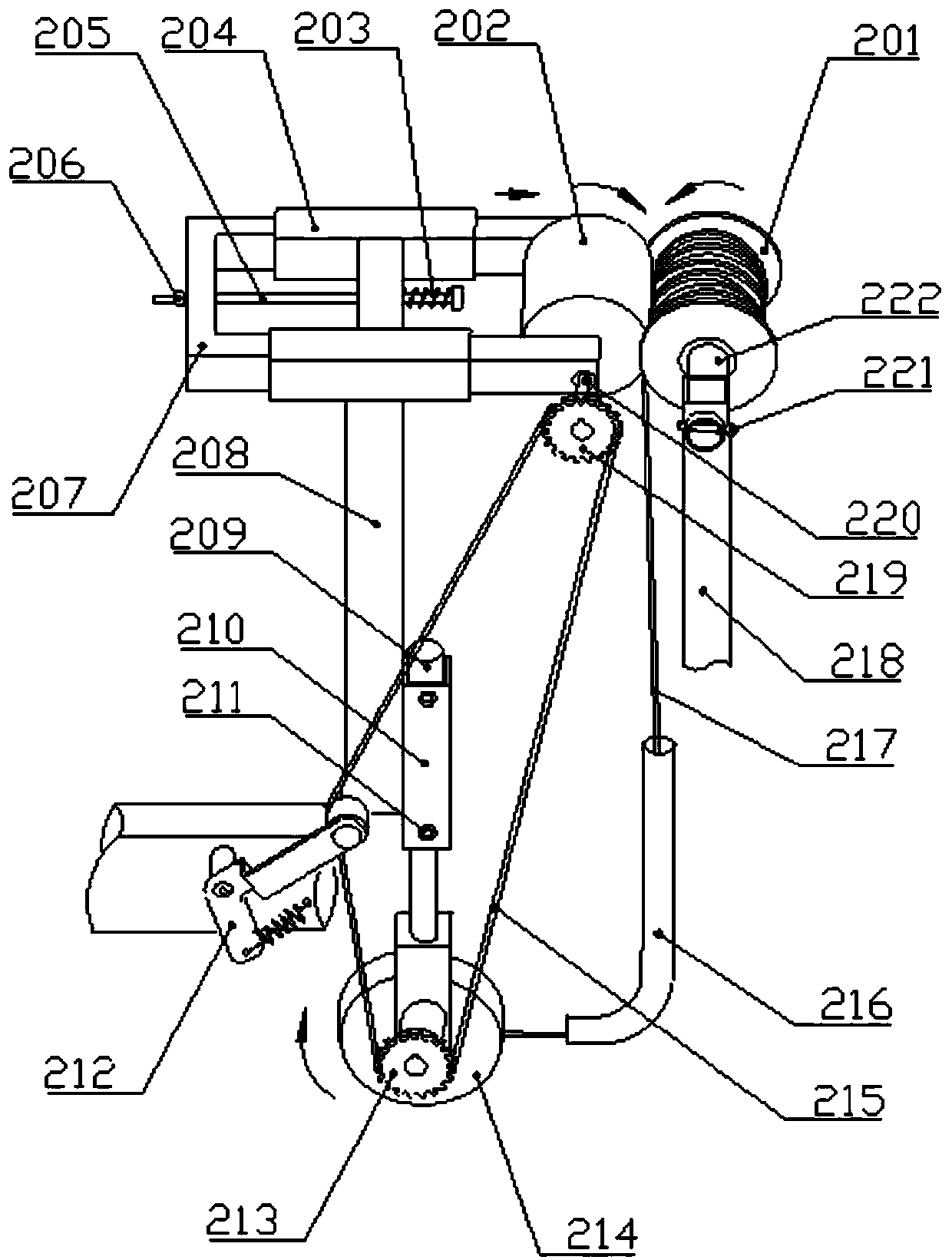 Self-propelled carrot seed-rope seeding machine