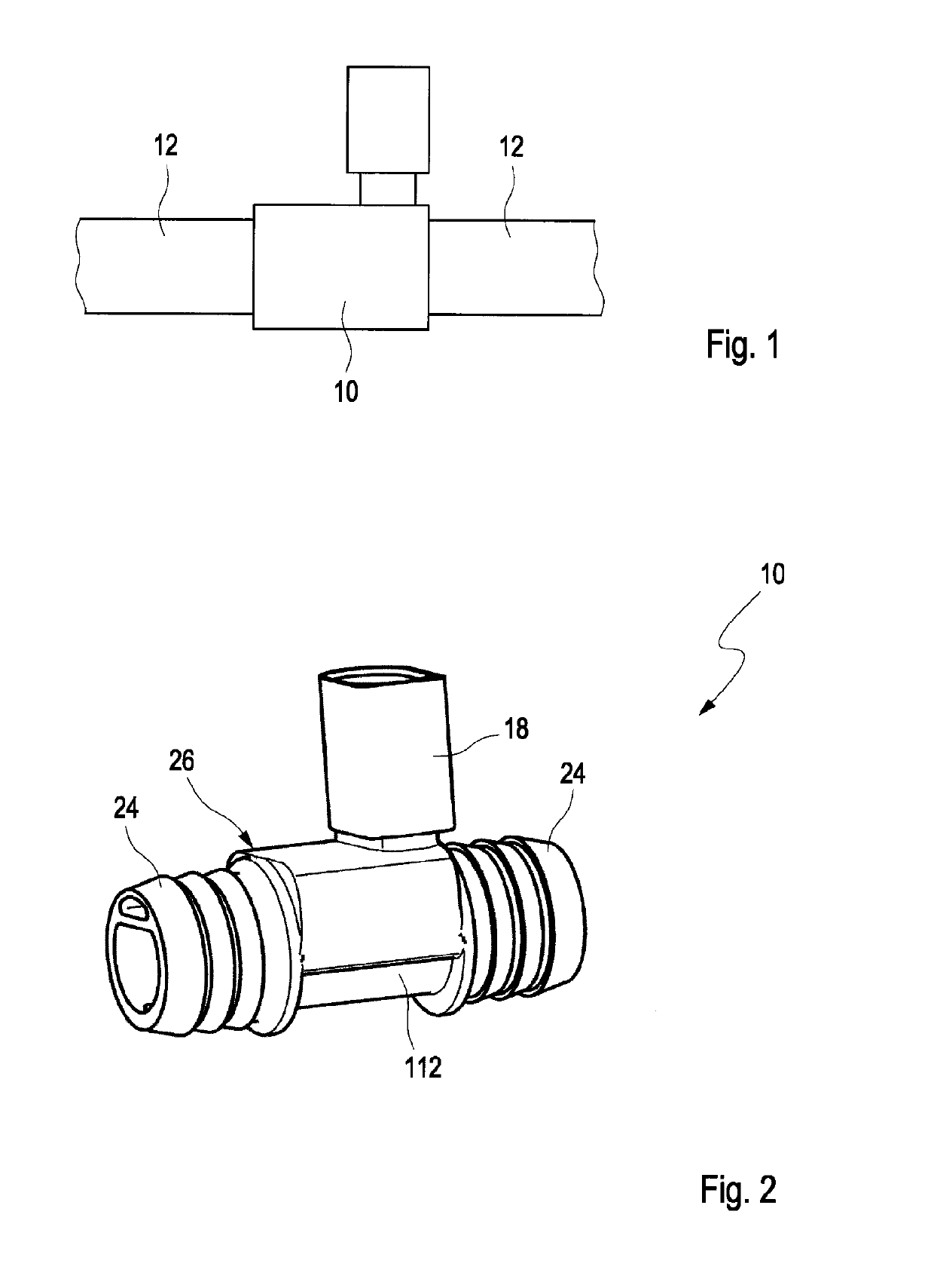 Heating device for a fluid line