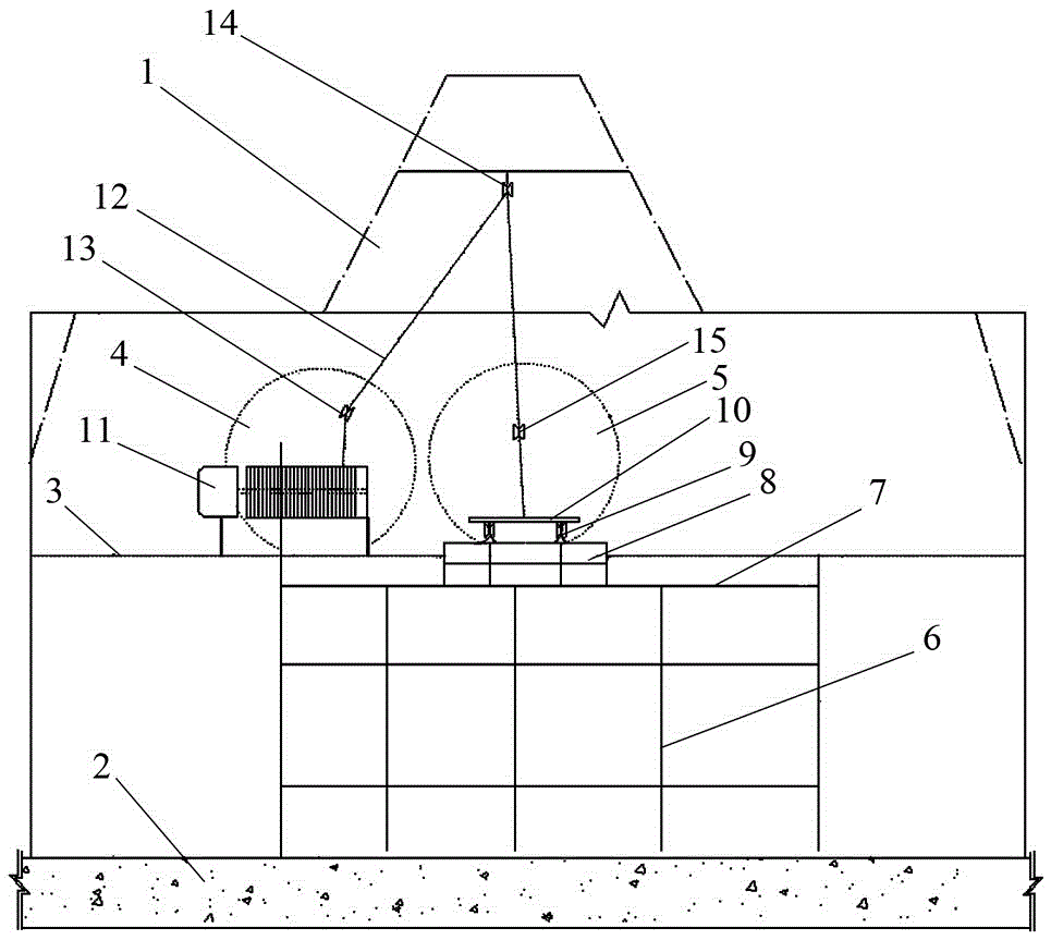 Transferring and furnace-entering device for refractory material and transferring and furnace-entering method for refractory material