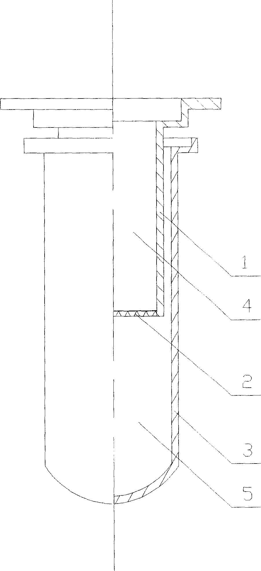 Pre-mounted eccentric column for detecting liver cancer alpha-fetoprotein heteroplasmon and reagent kid containing same