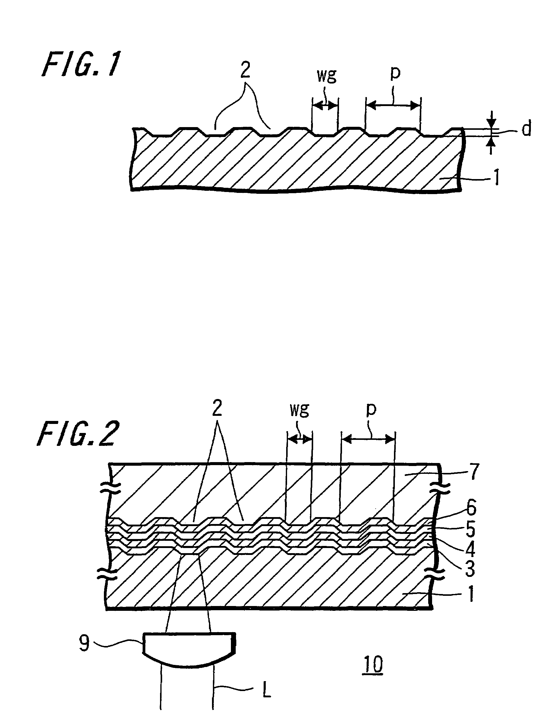 Optical recording medium having a relationship between groove width and track pitch