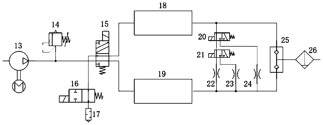 Train wind source system and lubricating oil emulsification prevention method