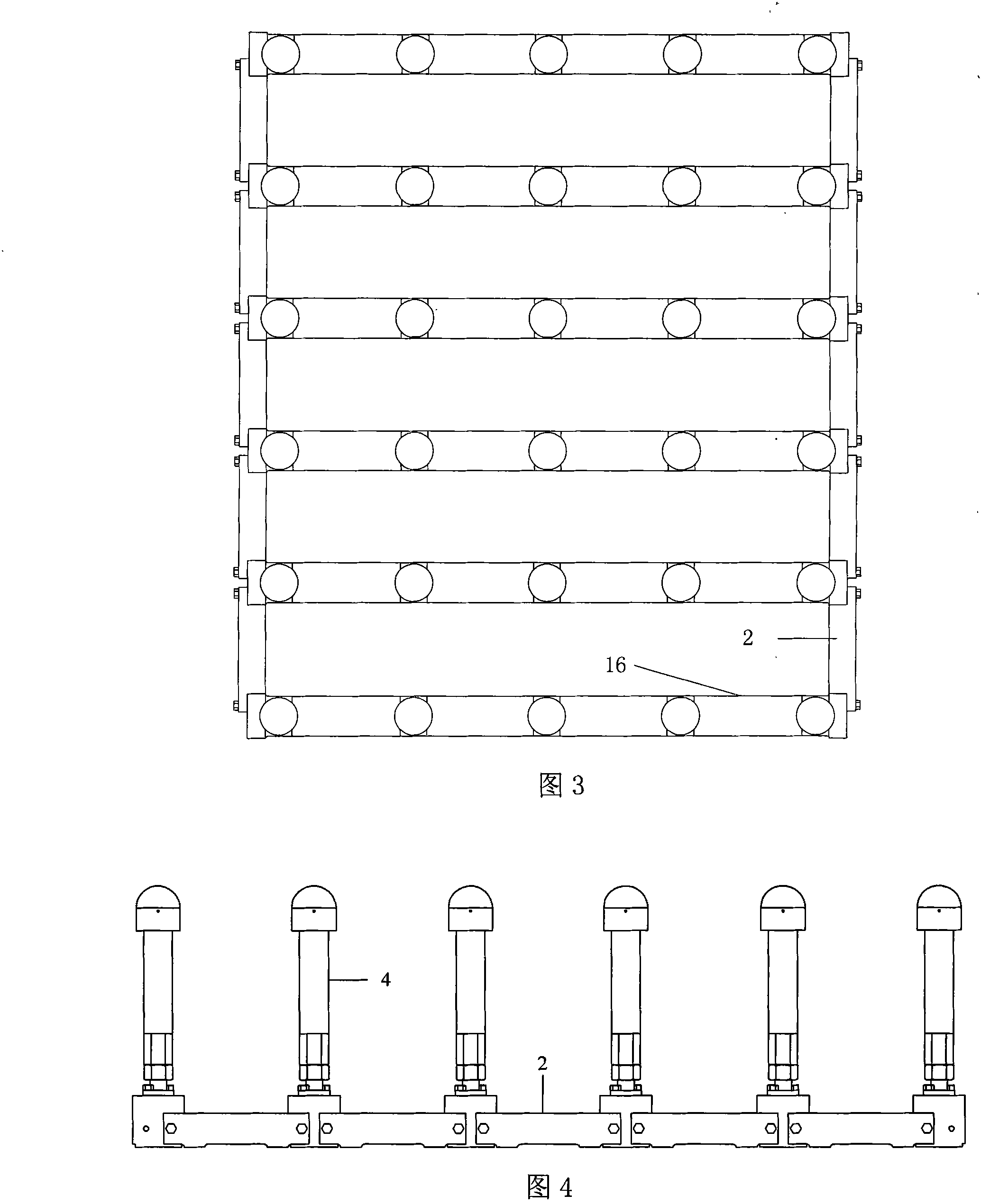 Combined skin-covering face measuring flexible multi-point support device