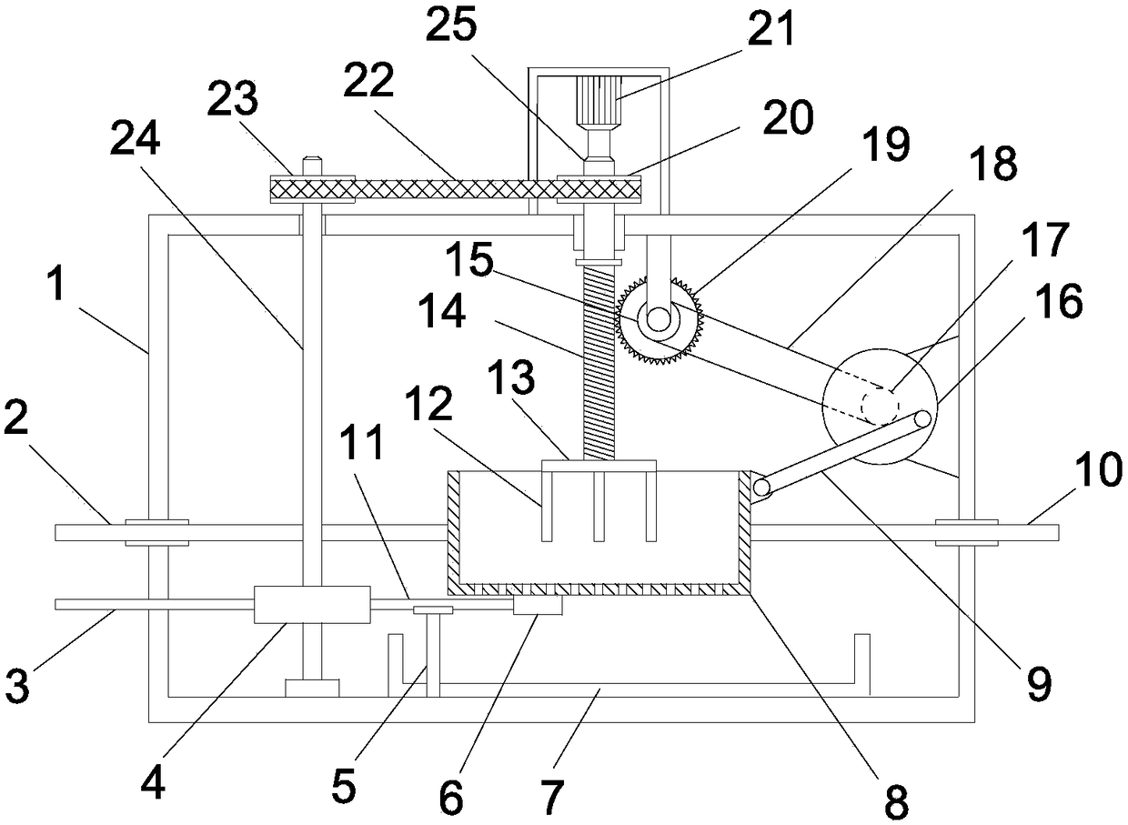 Rapid sand screening device for municipal construction