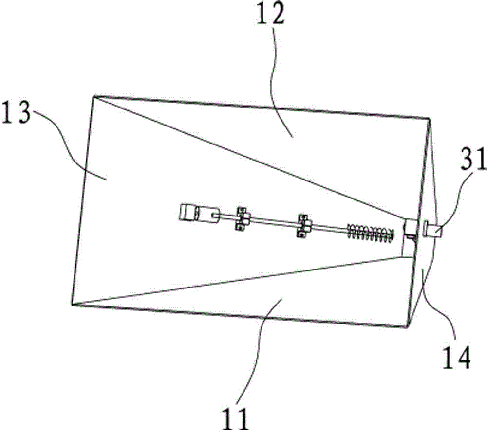 Dust hopper on-line guiding device