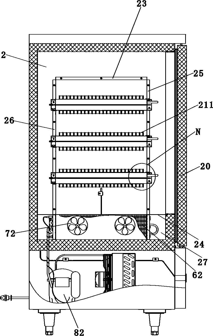 Freezing and thawing integrated cabinet and method for freezing and thawing using the integrated cabinet