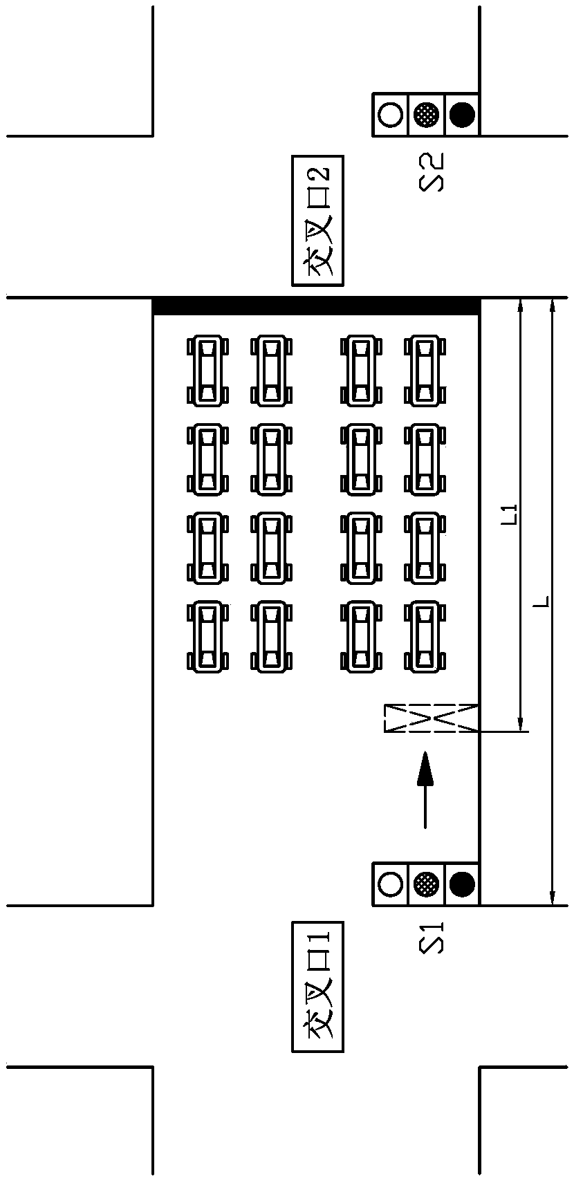 Method for calculating main line phase difference of urban traffic signal control system