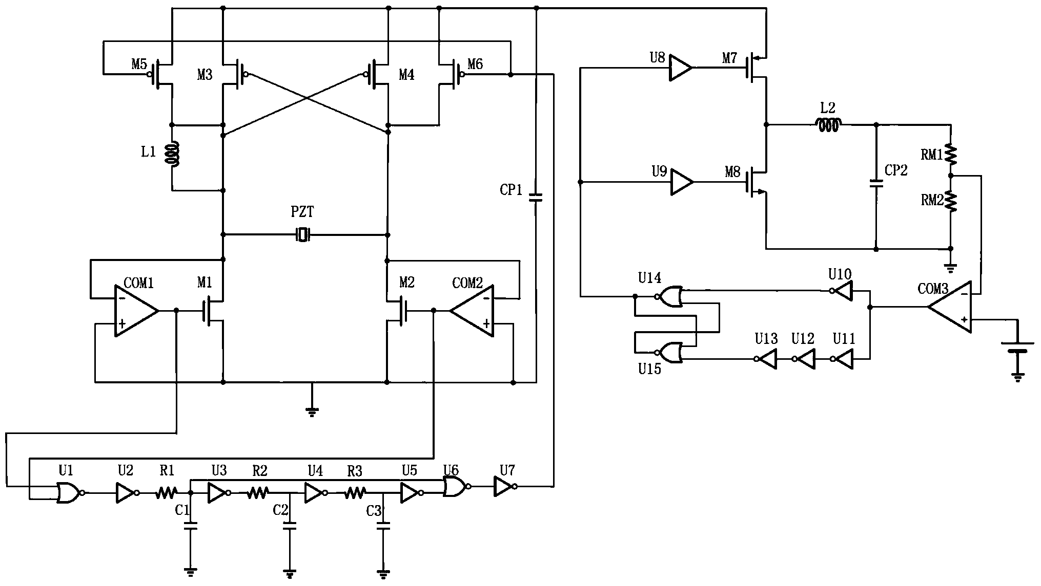 Low-frequency and low-loss energy management chip based on piezoelectric effect