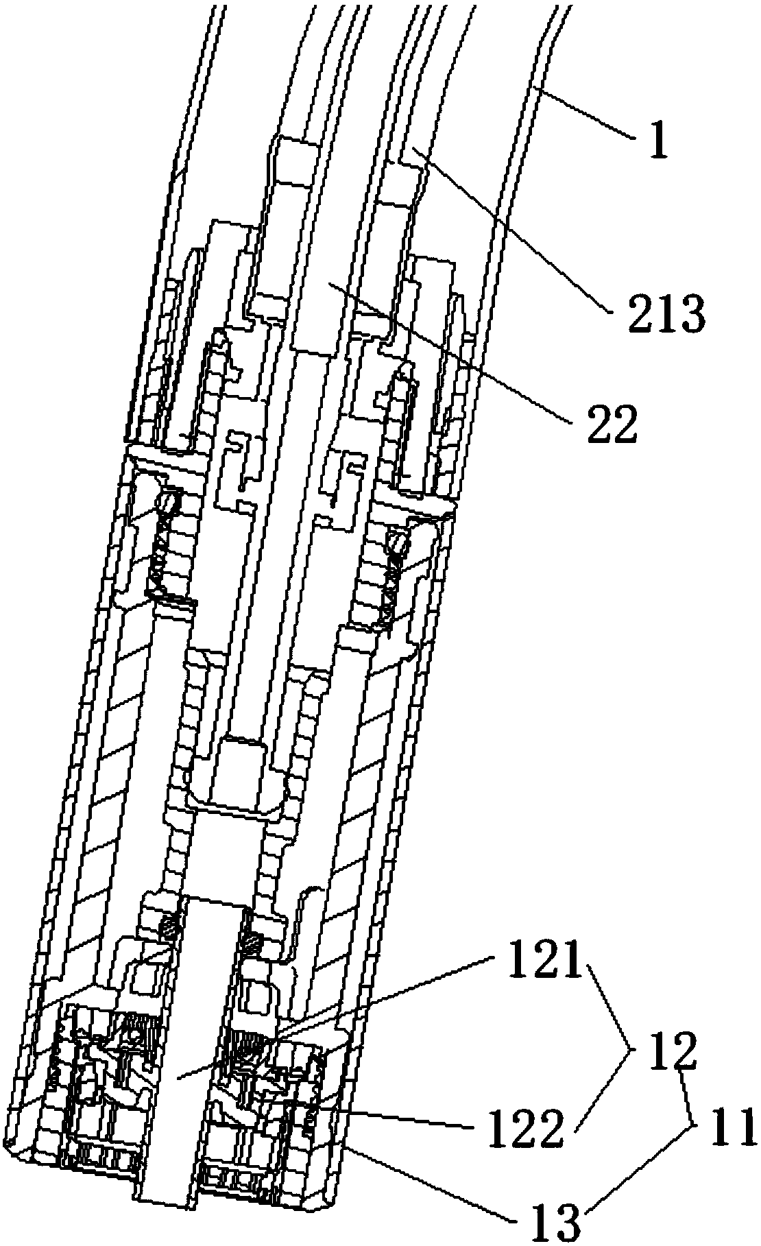 Device integrating cold and hot tap water and cold and hot purified water