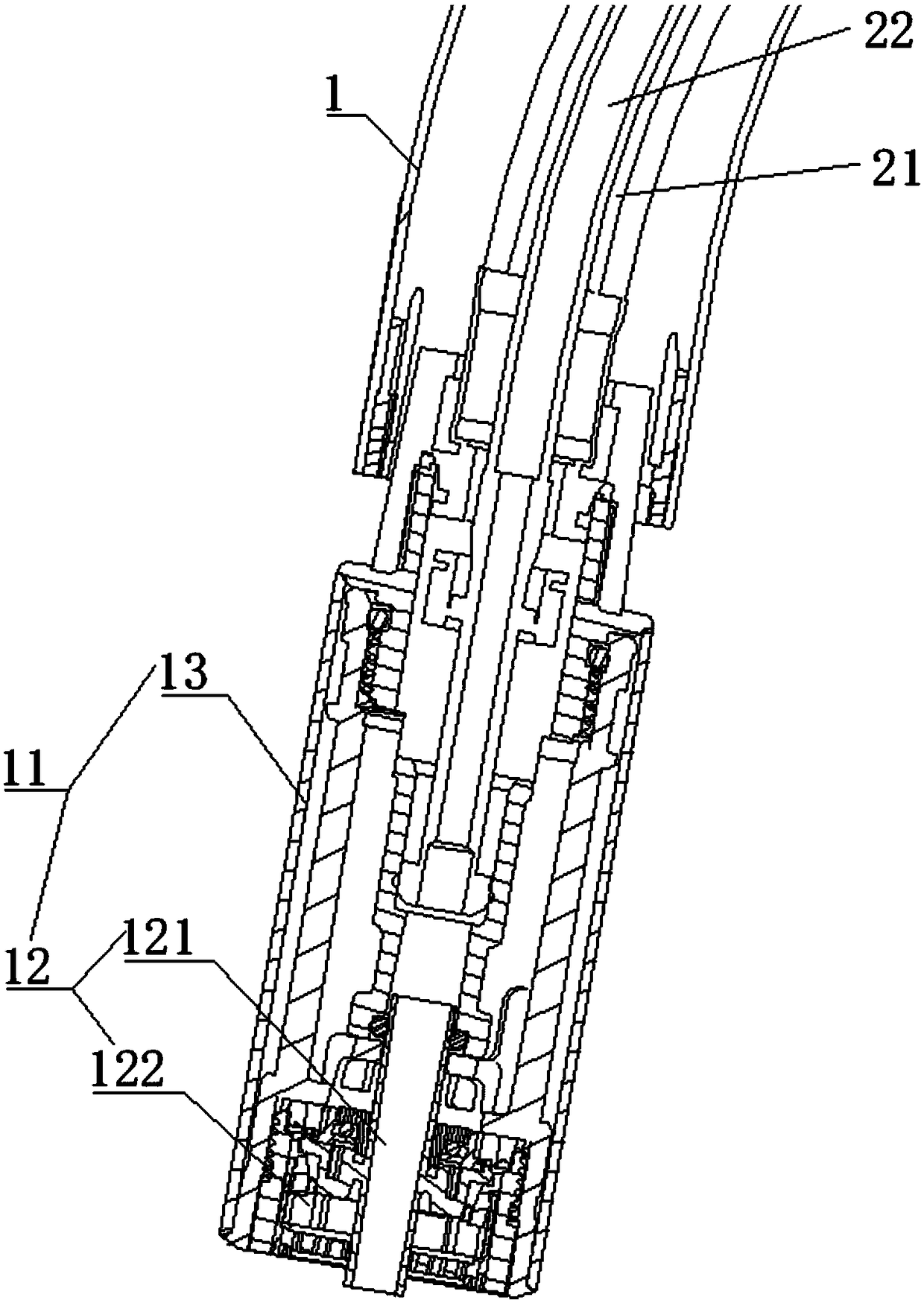 Device integrating cold and hot tap water and cold and hot purified water