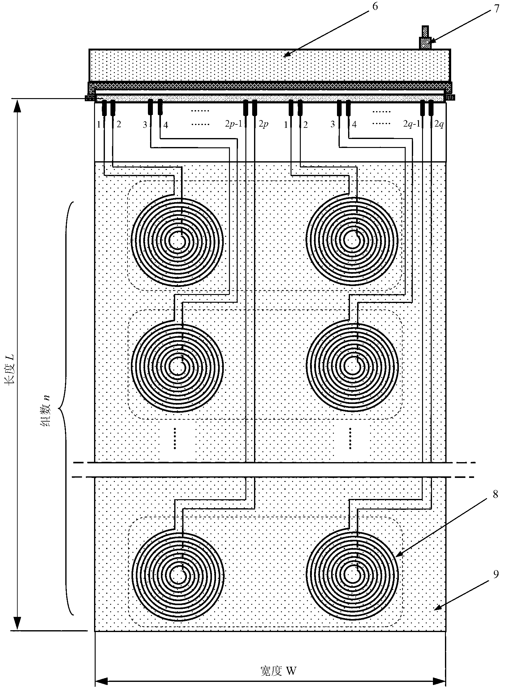 Flexible magnetostriction and eddy integrated sensor for detecting defects of high-voltage transmission line