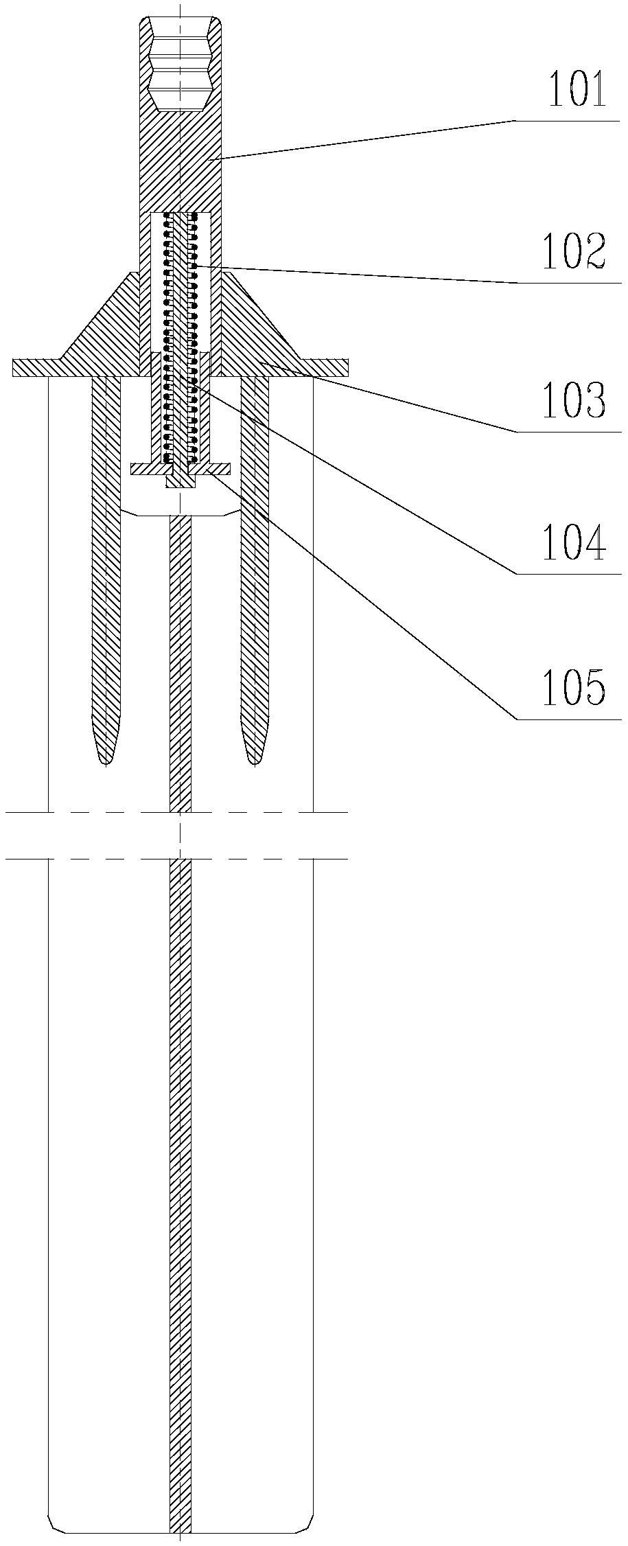 Control rod component and guide component structure applicable to supercritical reactor