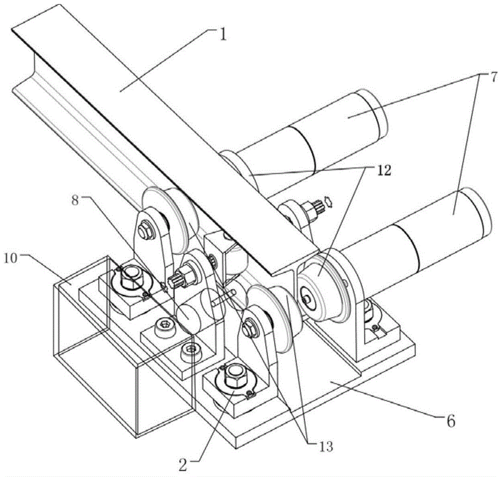 Combined track type automatic inspection robot