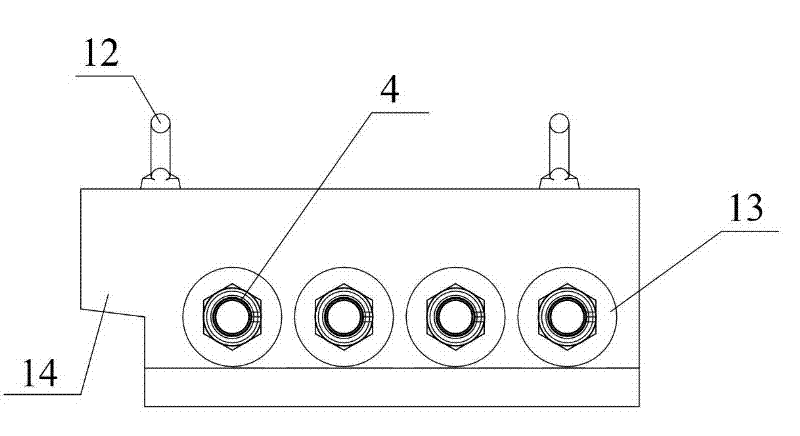 Rail clamping device and locomotive traction positioning system