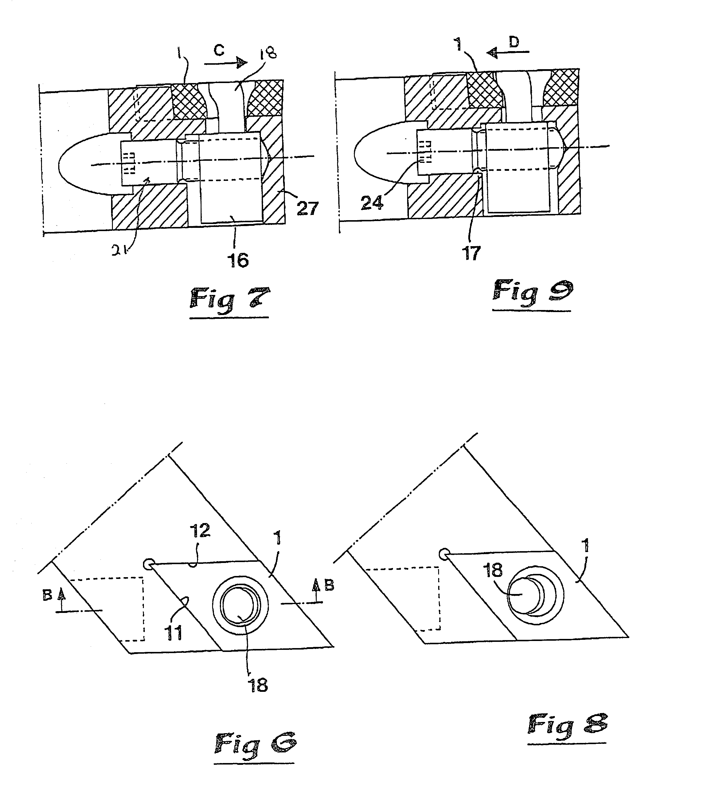 Tool for chip removing machining having a screw-actuated clamp