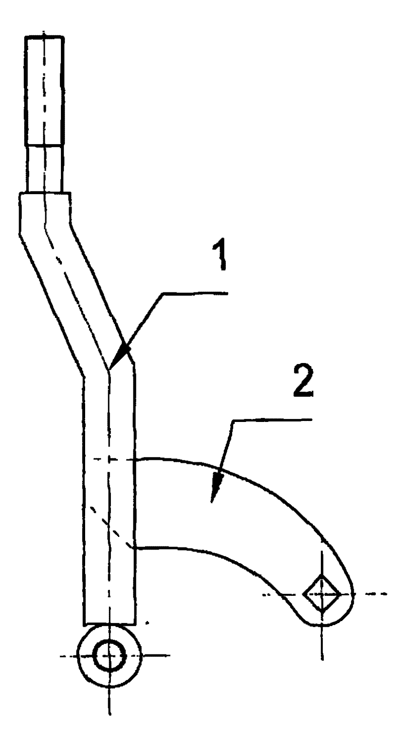 Automobile gear shift rod seaming