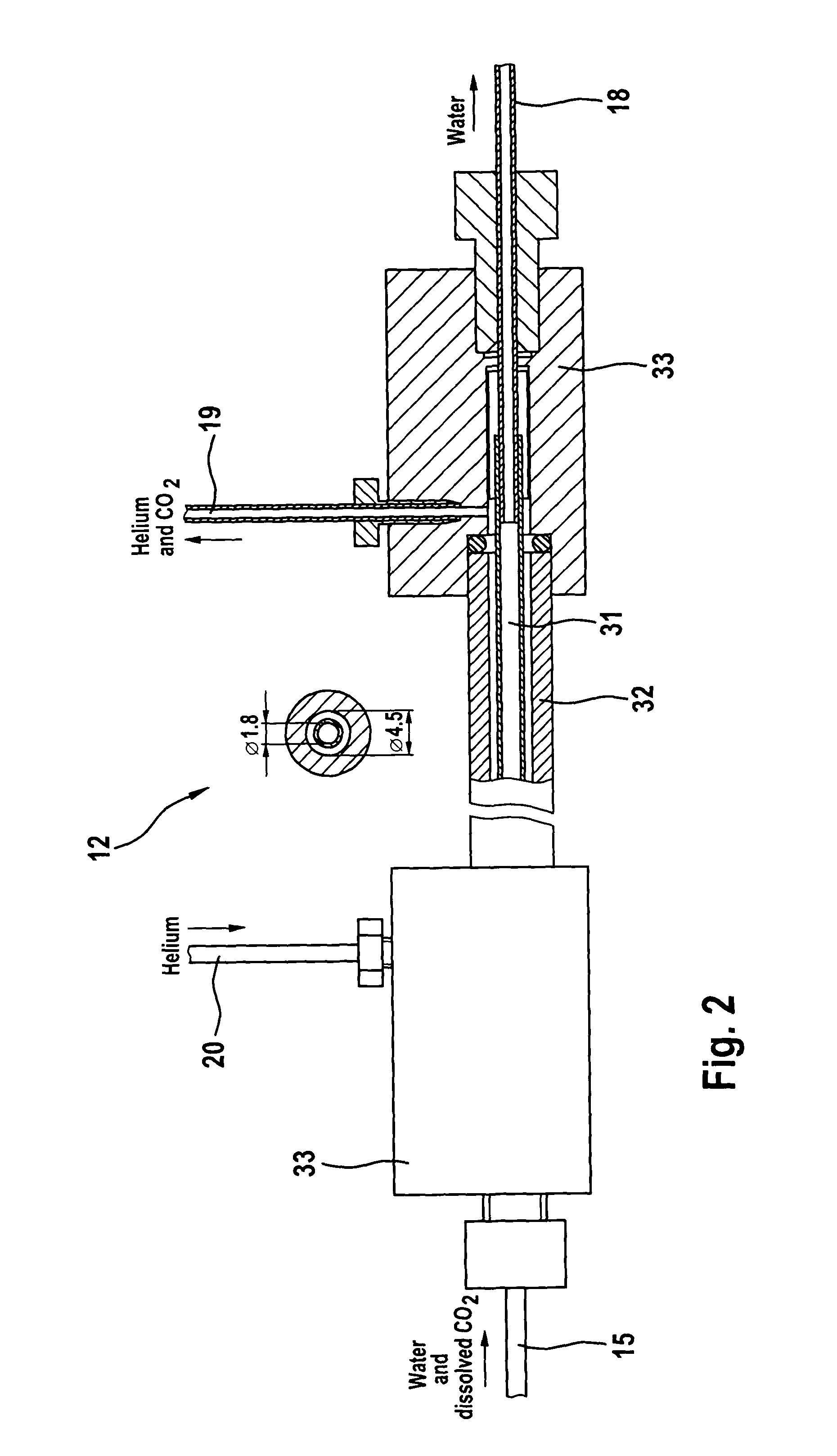 Process and apparatus for providing a gaseous substance for the analysis of chemical elements or compounds